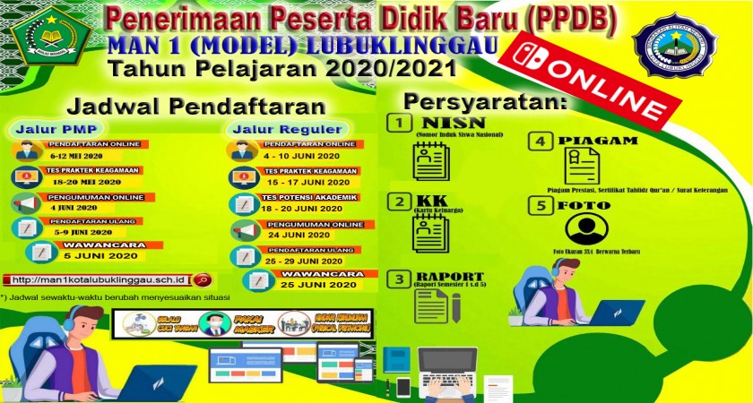 20 Juni Tpa Jalur Reguler Ppdb Man 1 Model Lubuklinggau Man 1 Model Lubuklinggau